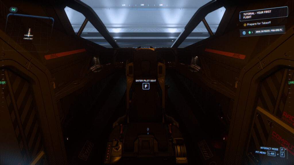 Pierwszy lot w Star Citizen