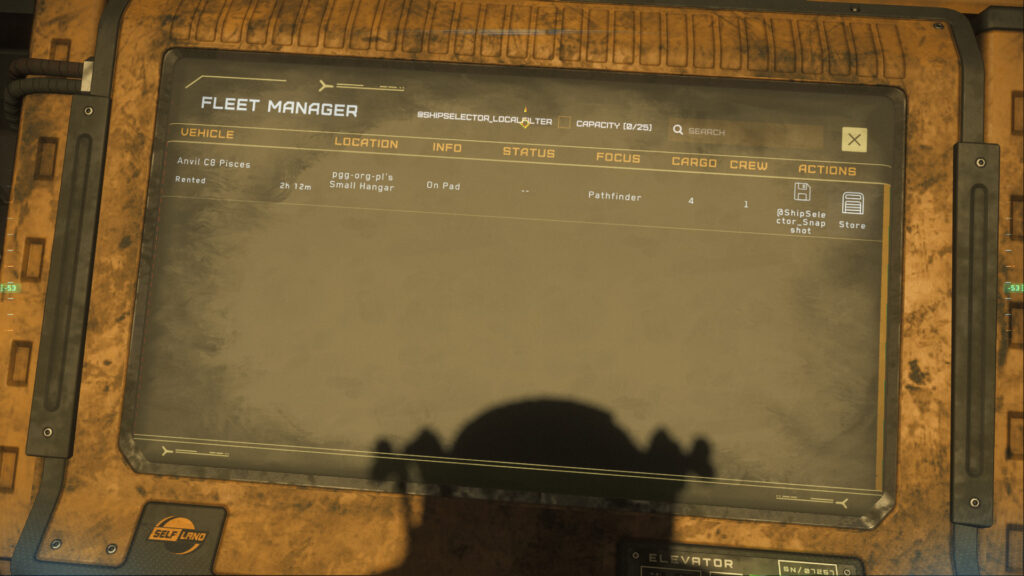 StarCitizen store statku